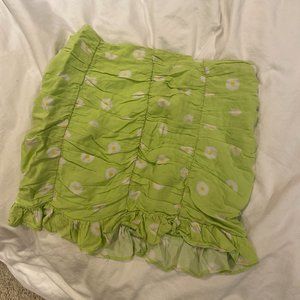 Lime green mini skirt...perfect for summer!